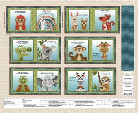Little Readers 8 - Cream You are Llamazing Book Panel # 2724BP-41