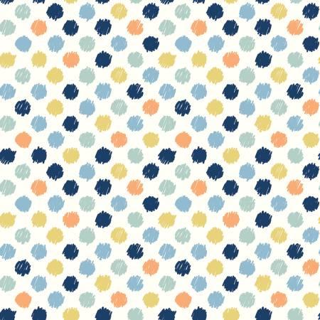 Love You To The Moon Flannel - Dots Multi - F18274R-MULTI