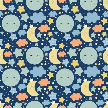 Love You To The Moon Flannel - Nighttime Navy - F18270R-NAVY