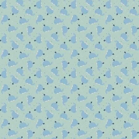 Love You To The Moon Flannel - Whales Powder - F18273R-POWDER