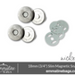 MAGNETIC SNAP CLOURES 3/4"  18mm  Slim  2 pack - EBMAG-18-NL