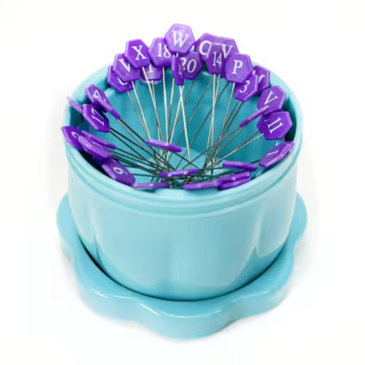 Magnetic Pin Cup Large Bohemian Blue # TGQPH009