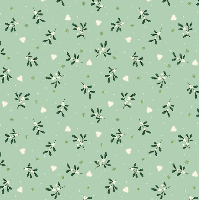 Make It Merry - Hearts & Sprigs - MFR791434-D Mint