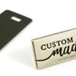 Metal Bag Label - Custom Made With Maple Leaf