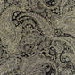 Metallic Paisley - Charcoal - CM1002