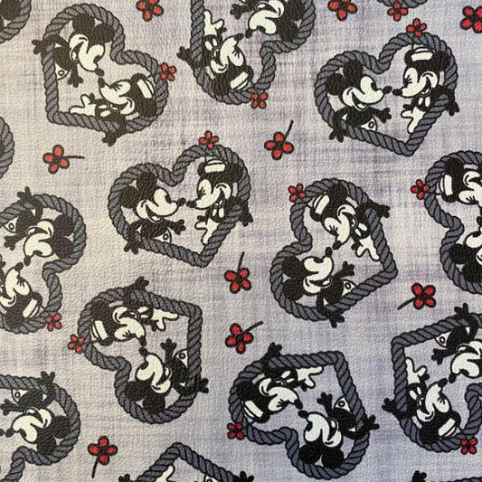 Mickey Minnie Steamboat Hearts - Grey