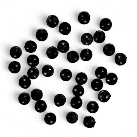 Micro Black 2 hole buttons # BG1830