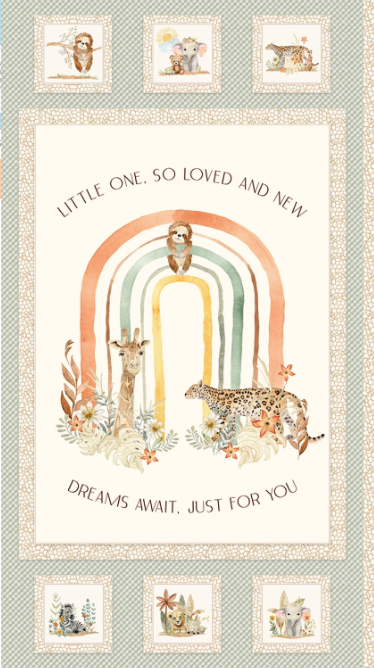 Mini Menagerie Jungle Animal Panel  # MMEN6115-PA