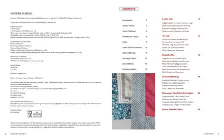 Modern Sashiko: 26 Mixed-Style Sashiko Projects for Everyday Items # L1588