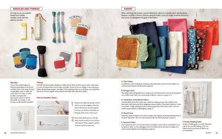 Modern Sashiko: 26 Mixed-Style Sashiko Projects for Everyday Items # L1588