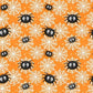 Moonlight Mischief - Orange Spider and Web Glow 6 Inch # 2557G-33