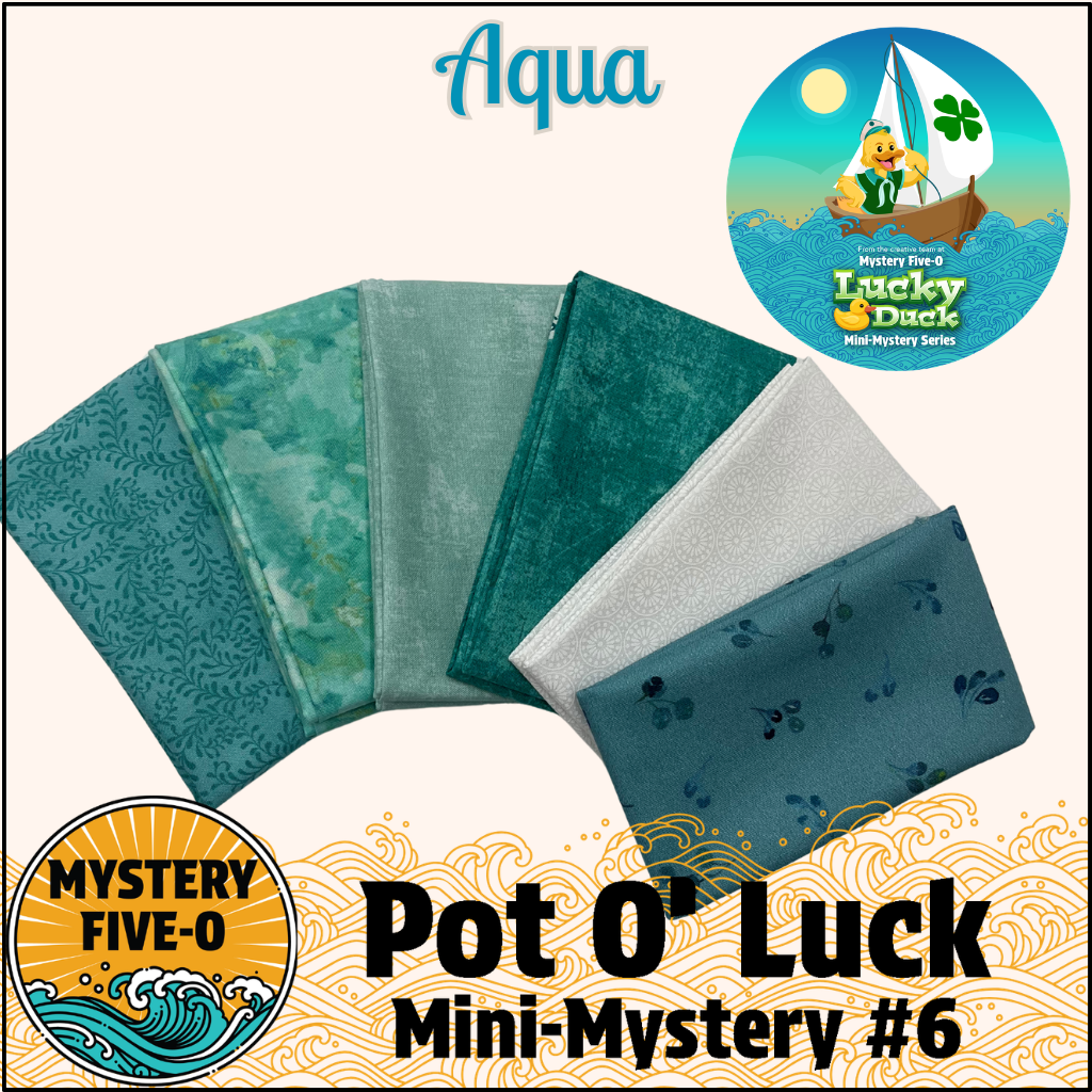 Mystery Five-0- Aqua - Pot O' Luck Mini Mystery #6