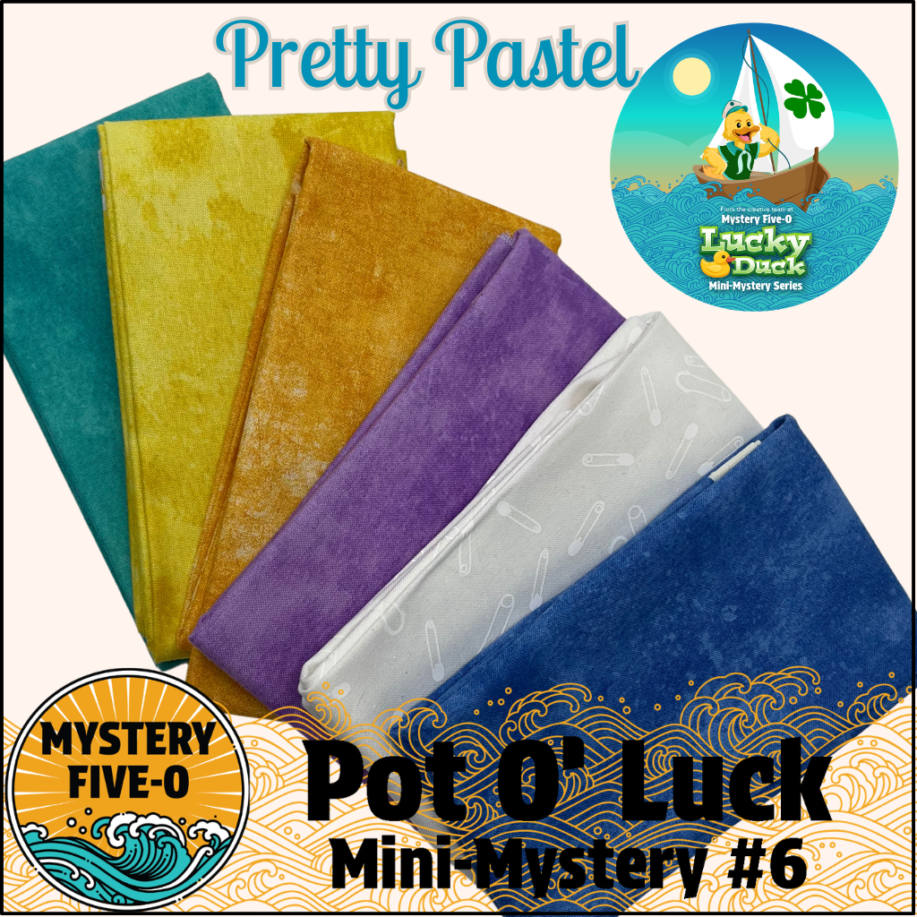 Mystery Five-0- Pretty Pastels - Pot O' Luck Mini Mystery #6