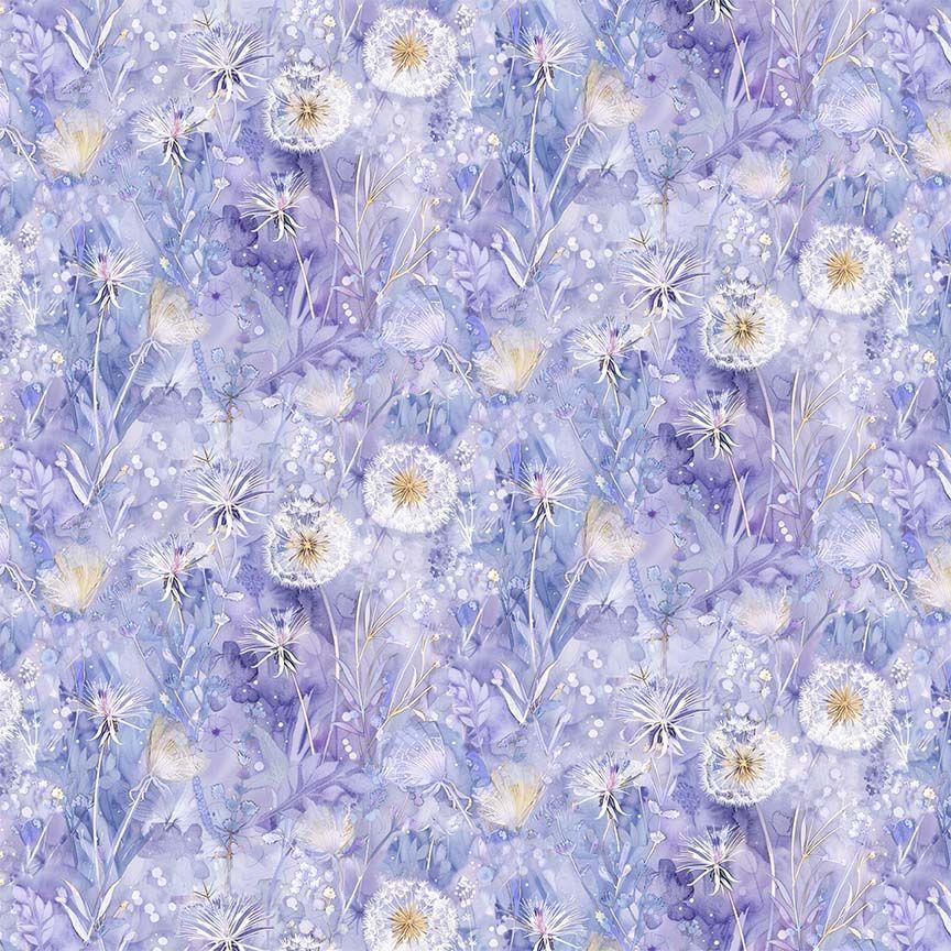Mystic Meadow -  Dandelions Floral - Lilac - CD4216 LIL