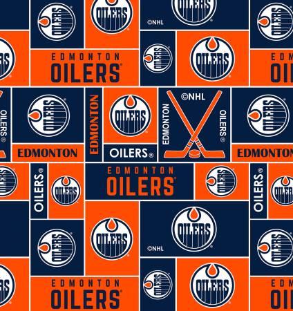 NHL-Edmonton Oilers Fleece  012OIL 60" wide