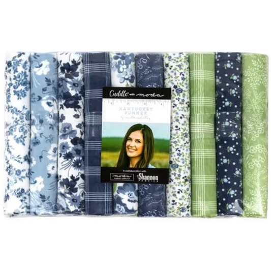 Nantucket Summer Quilting Cuddle Fat 1/4’s Bundle – 10 Pcs - F55260QC