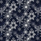 Navy Snowflakes 4 Inch repeat # 2089-77