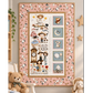 Nursery Rhyme Growth Chart - Pink - Baby Quilt Kit
