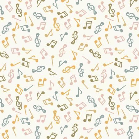 Nursery Rhyme Time - Ivory Musical Notes 4 Inch # BQ4835-41