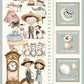Nursery Rhyme Time - Ivory Nursery Rhyme Growth Chart 24 Inch # BQ4846P-41