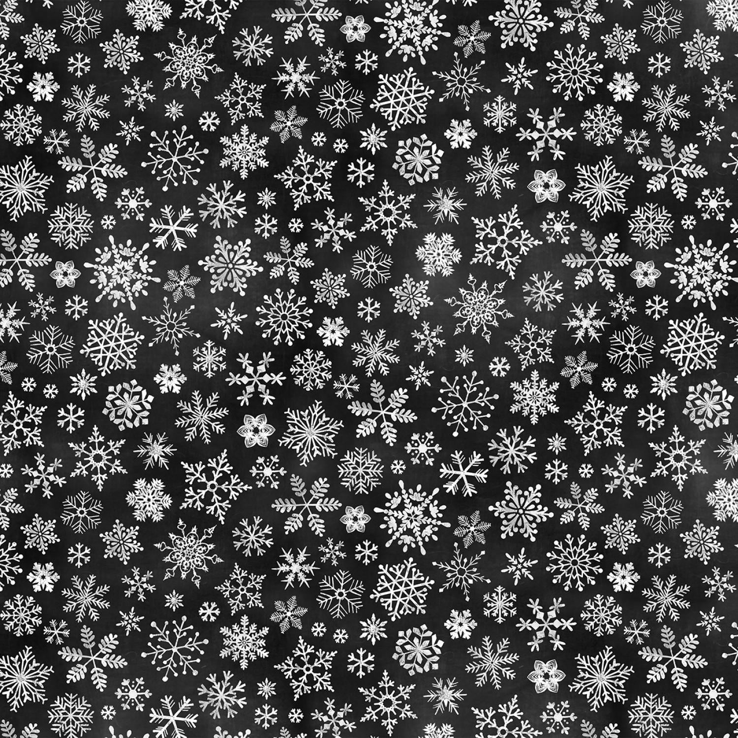 O Holy Night - Chalkboard Snowflakes - CD1483-Black