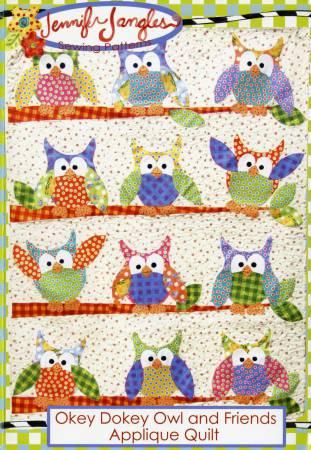 Okey Dokey Owl and Friends Applique Quilt # JJSP0136