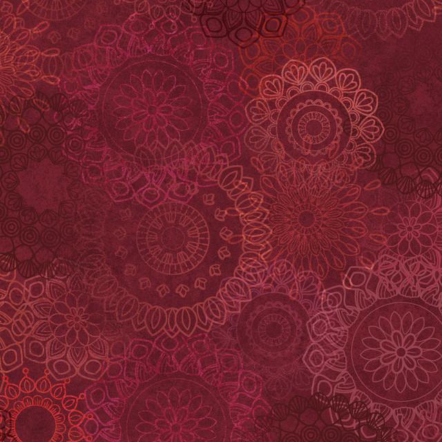 Operetta - Maroon Lace Flowers # 11002M-MR