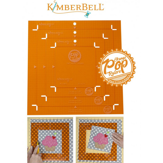 Orange Pop Rulers Square Set # KDTL101