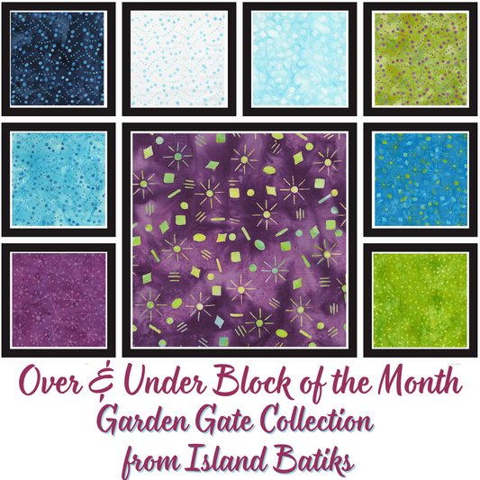 Over & Under Block of the Month Fat Quarter Bundle - 9 pack