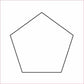 Pentagon 1/2in Template # TPENT12