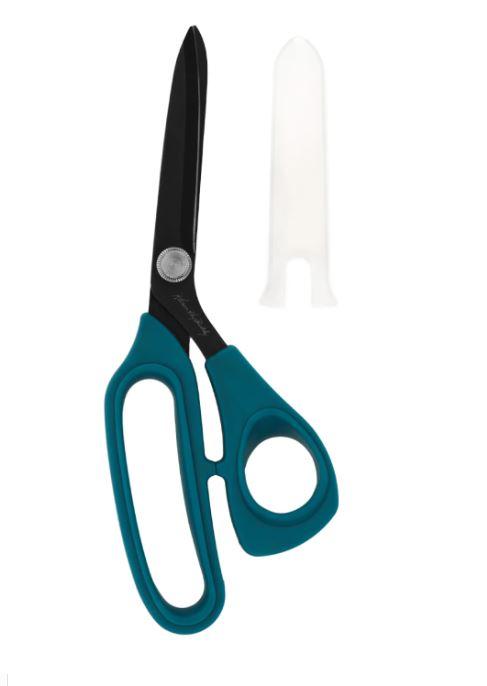 Perfect Scissors Dark Teal 8-1/2in Bent Handle Micro-Serrated Non-Slip Blade # KKB032