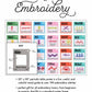 Periodic Table of Embroidery Stitches Poster # 20525