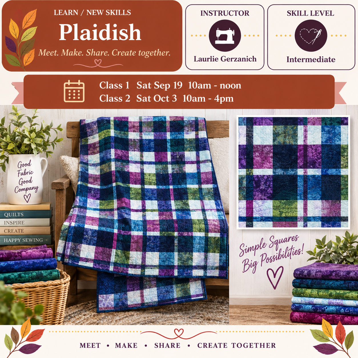 Plaidish - Starts Sat Sep 19 @10am