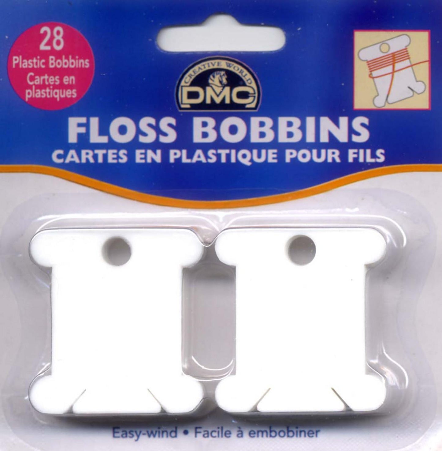 Plastic Floss Bobbin 28ct # 6102-12