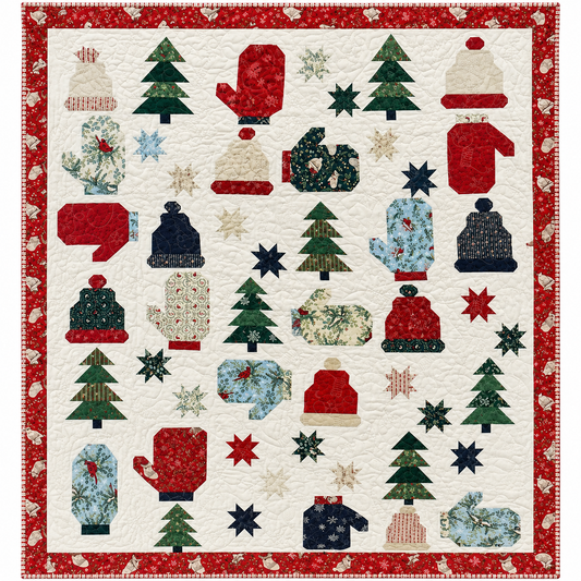 Playing In The Snow Quilt Kit