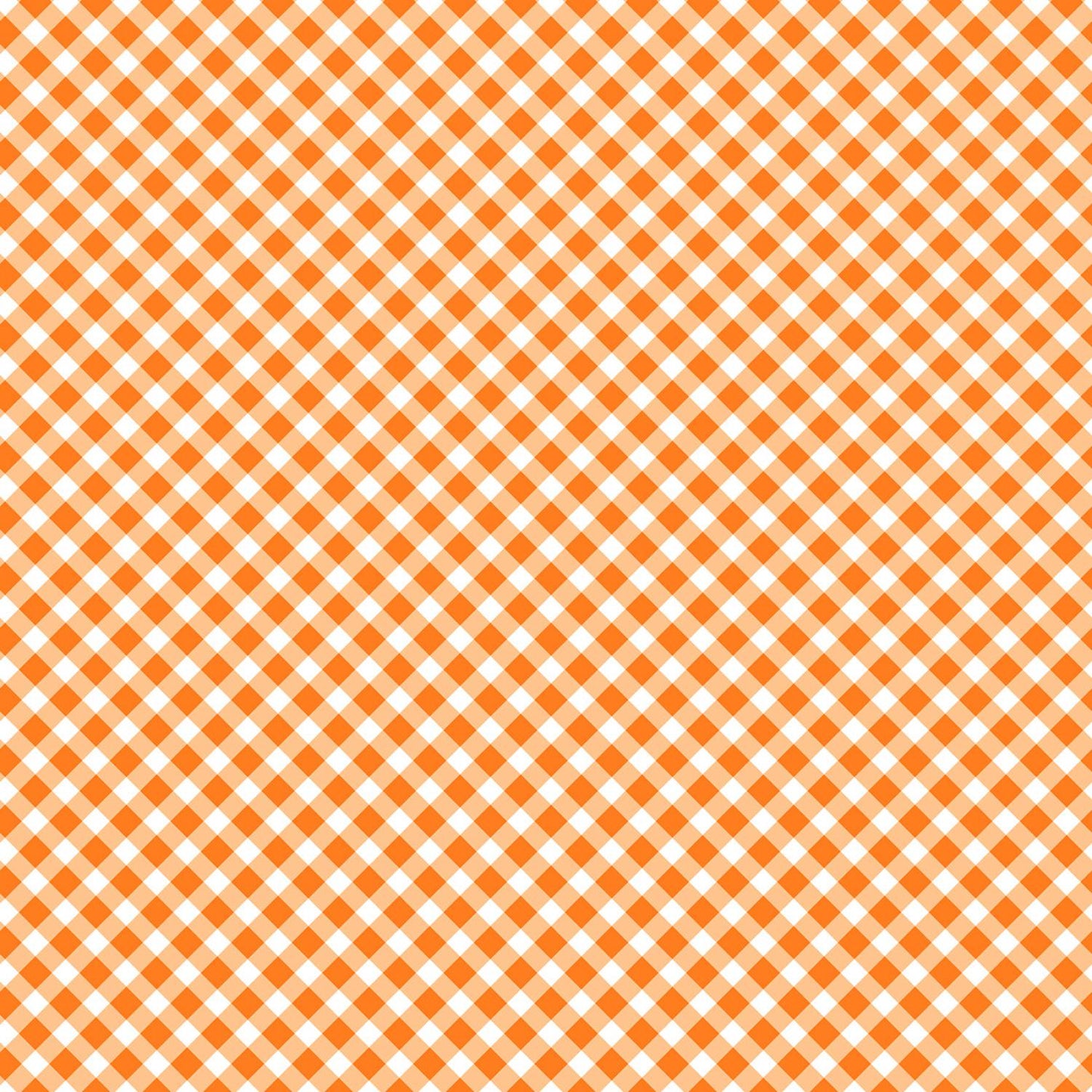 Playtime Flannel - Bias Gingham - Orange - MASF10691-O