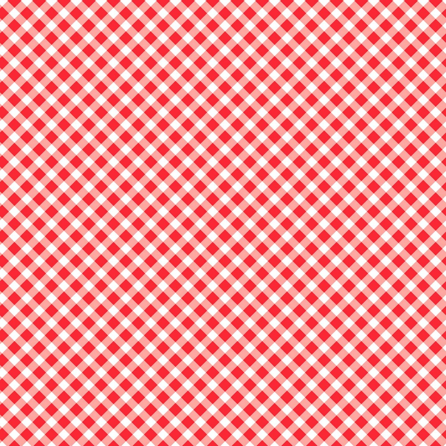 Playtime Flannel - Bias Gingham - Red - MASF10691-R