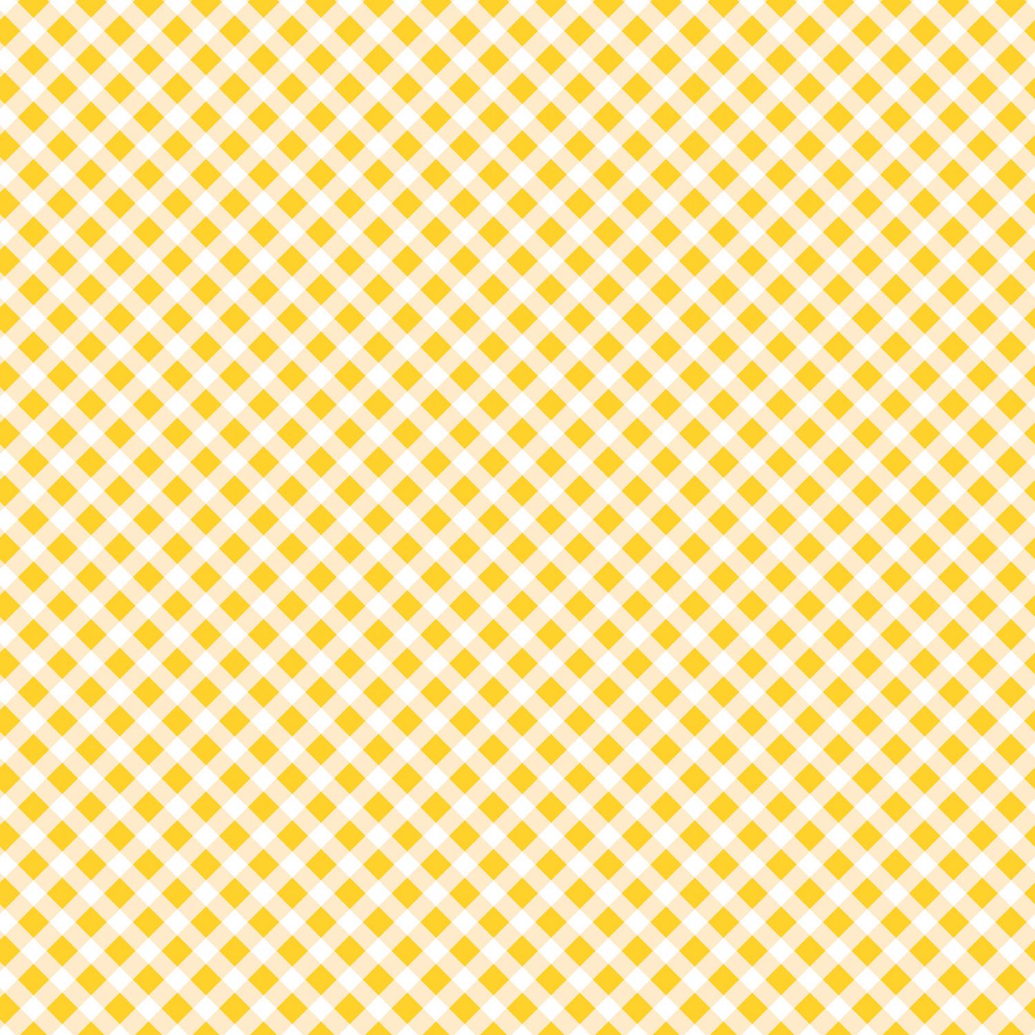 Playtime Flannel - Bias Gingham - Yellow - MASF10691-S