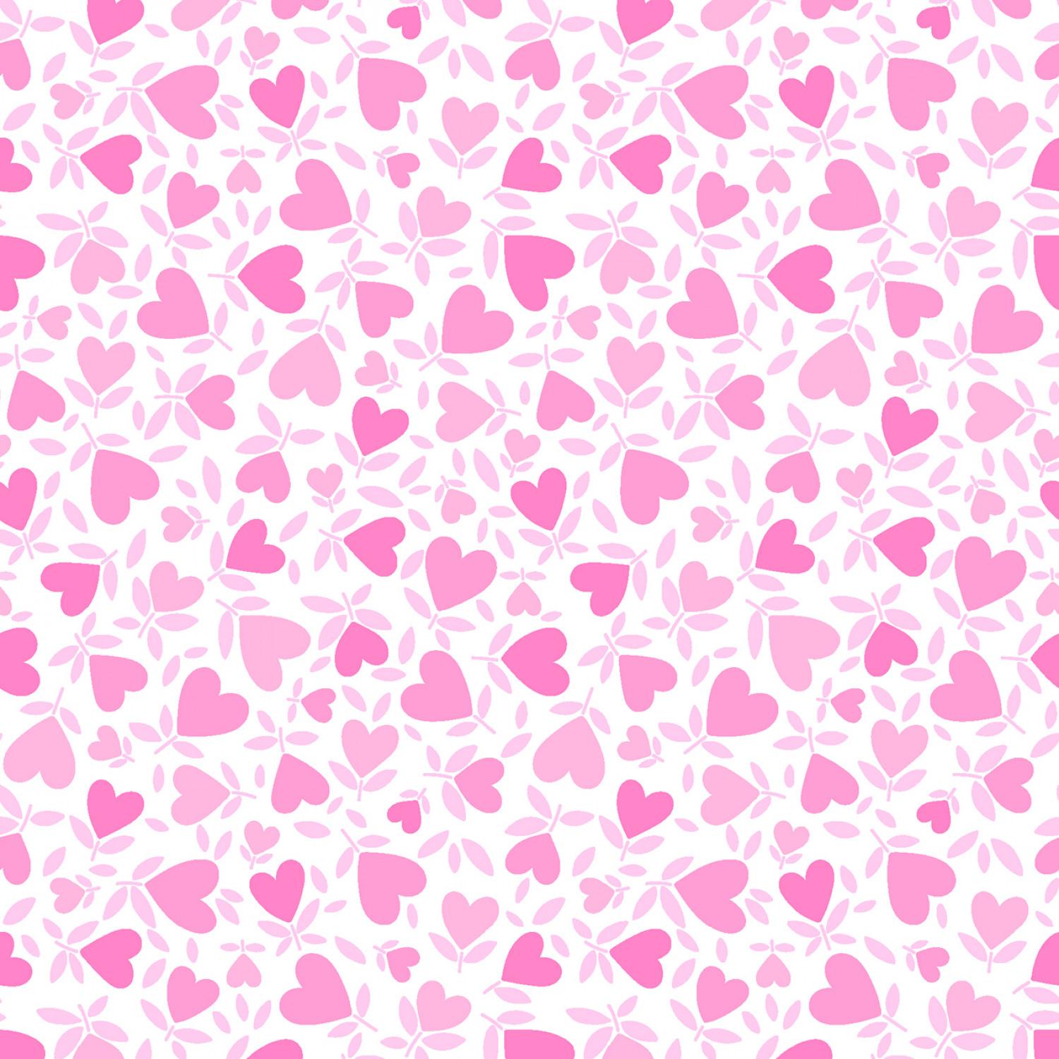 Playtime Flannel - Hearts - Pink - MASF10693-P