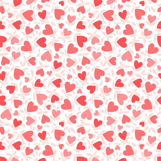 Playtime Flannel - Hearts - Red - MASF10693-R