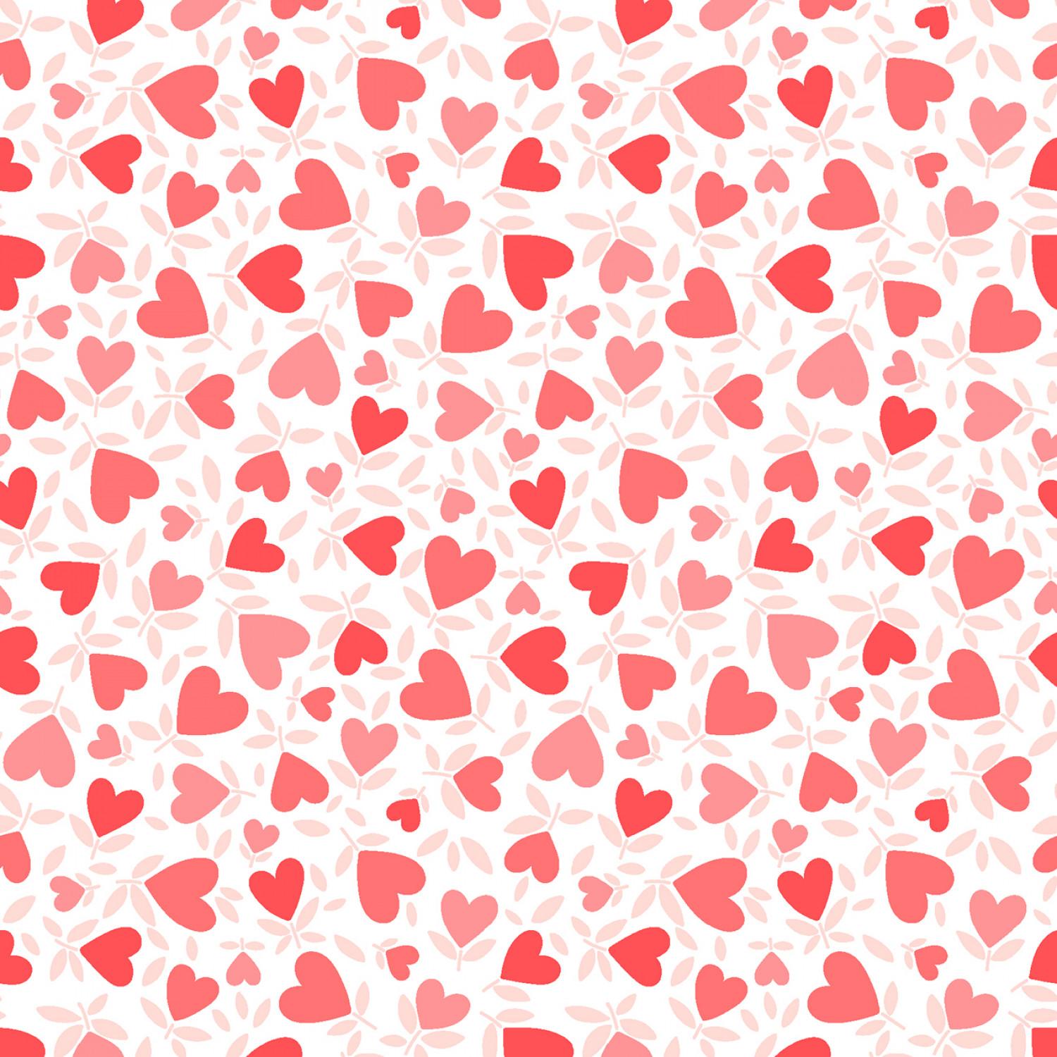 Playtime Flannel - Hearts - Red - MASF10693-R