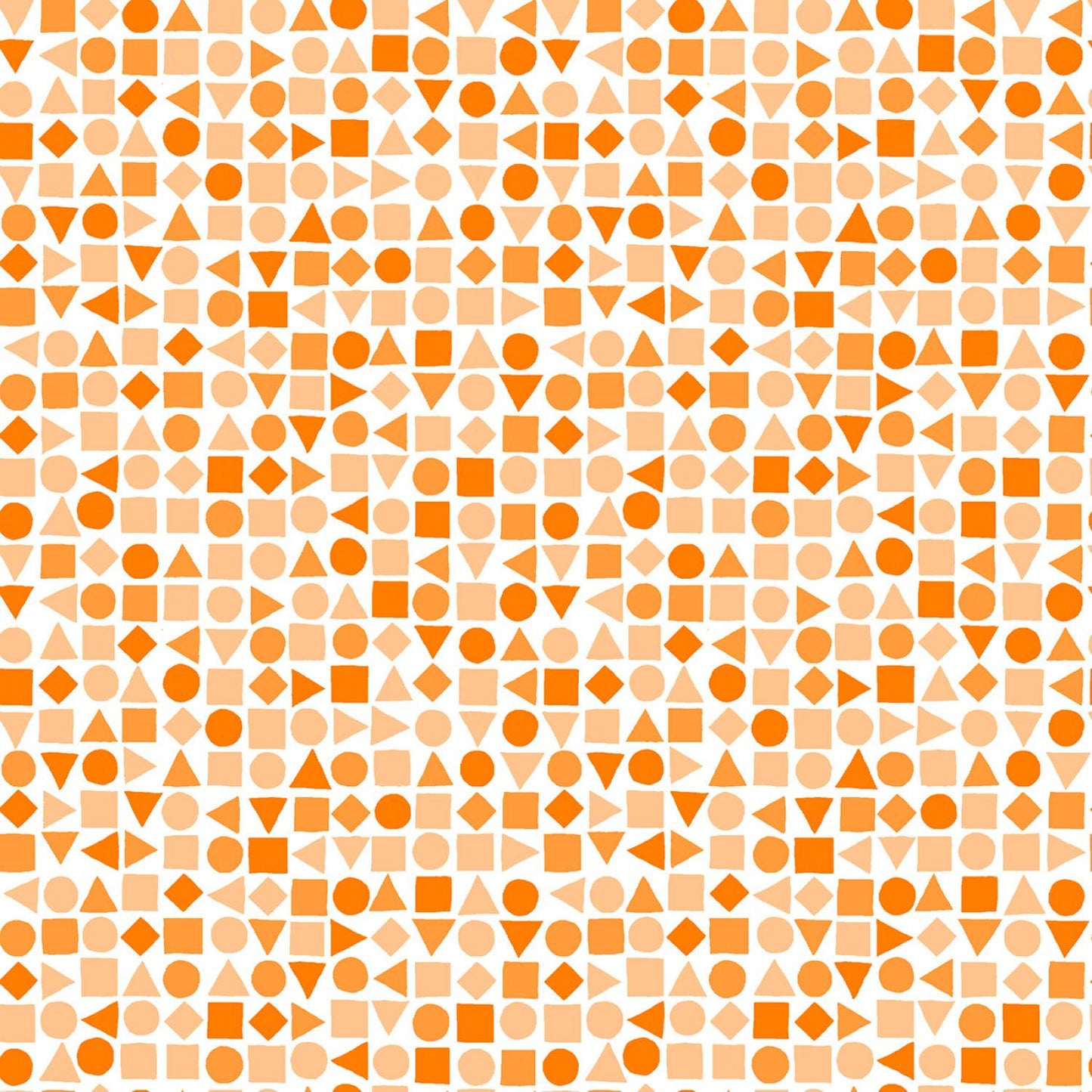 Playtime Flannel - Shapes - Orange - MASF10694-O