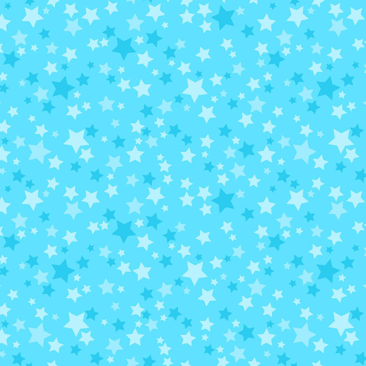 Playtime Flannel - Stars - Aqua - MASF10692-Q