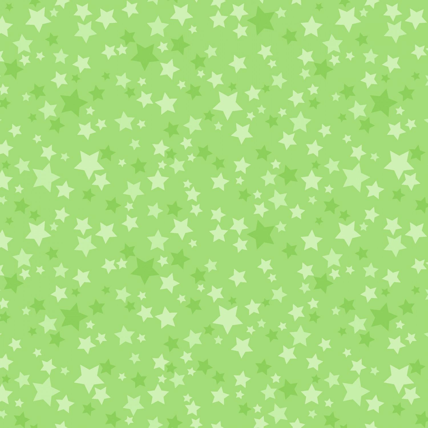 Playtime Flannel - Stars - Green - MASF10692-G