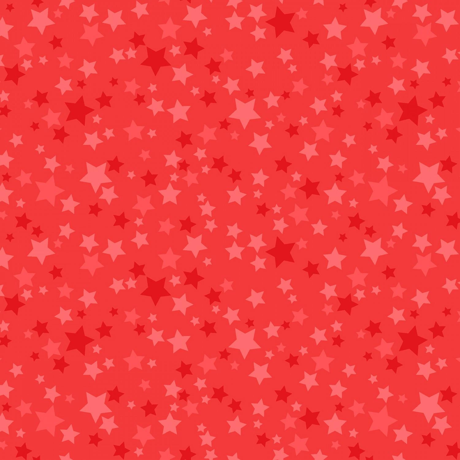 Playtime Flannel - Stars - Red - MASF10692-R