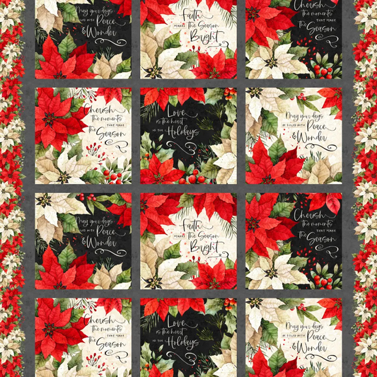 Poinsettia Radiance - Craft Panel - LMW110-4-730
