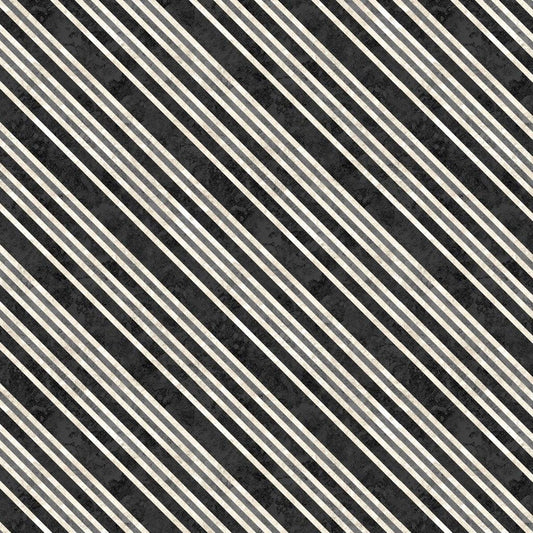 Poinsettia Radiance - Diagonal Stripe - Black/Grey - LMW110-11-707