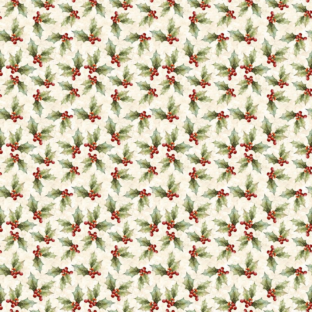 Poinsettia Radiance - Holly Toss - Cream - LMW110-9-063