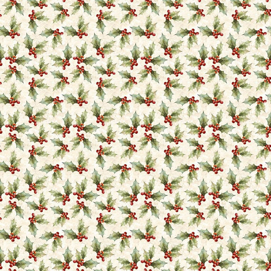 Poinsettia Radiance - Holly Toss - Cream - LMW110-9-063