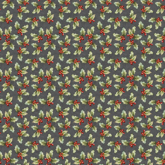 Poinsettia Radiance - Holly Toss - Gray - LMW110-9-763